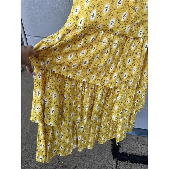 Veronica Beard $798 Virginia Sun Multi Floral Tiered One Shoulder Maxi dress Sz8 - Picture 15 of 16